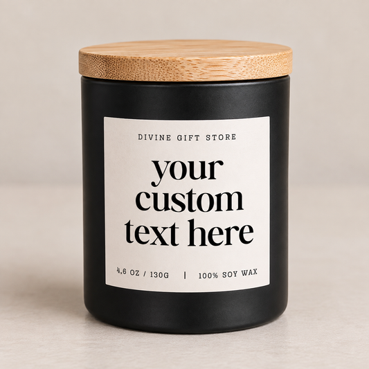 Custom Text Candle